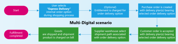 Order Delivery Options Multi Digital Scenario